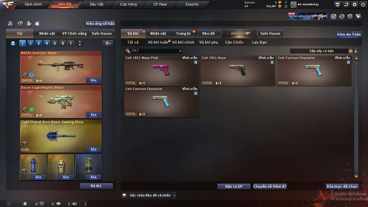 shop acc cf uy tin gia re